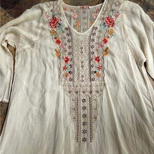 Johnny Was embroidered tunic, Medium